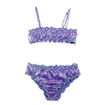 Effek Costume Bikini a Fascia Fantasia Viola per Bambine