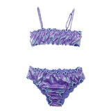 Effek Costume Bikini a Fascia Fantasia Viola per Bambine