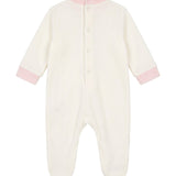 Gabriella Gucci Kids Tutina in Velluto con Applicazione Orsetto per Neonate