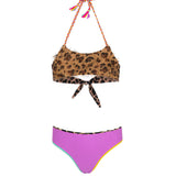 F**K Kids Costume a Fascia Fantasia Leopardato e Viola per Bambine