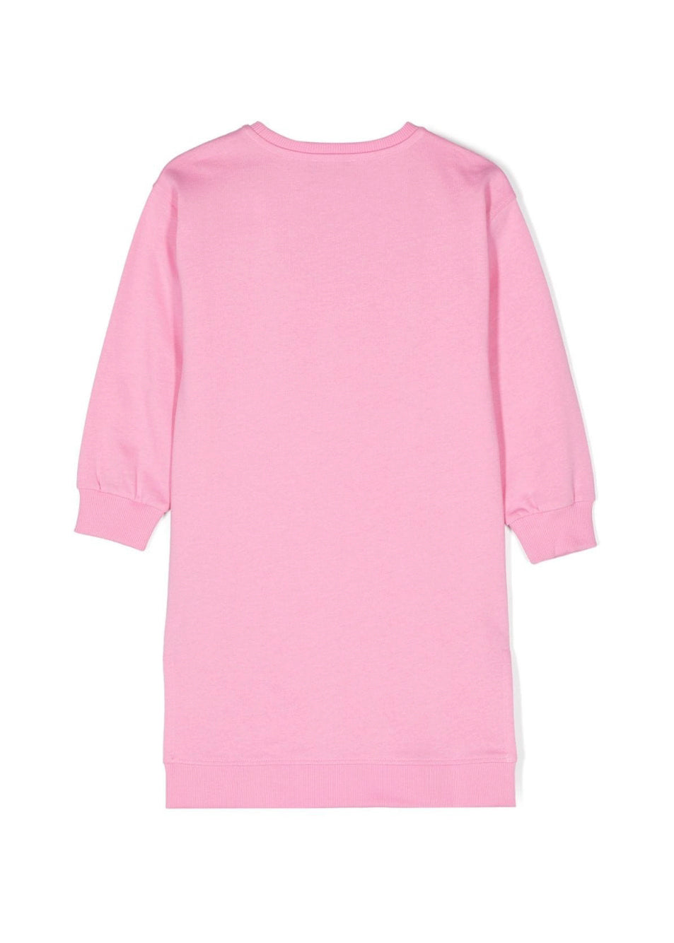 Moschino Kids Abito Rosa con Stampa Logo per Bambine (retro)