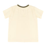 Yes London T-Shirt Beige con Logo per Bambini