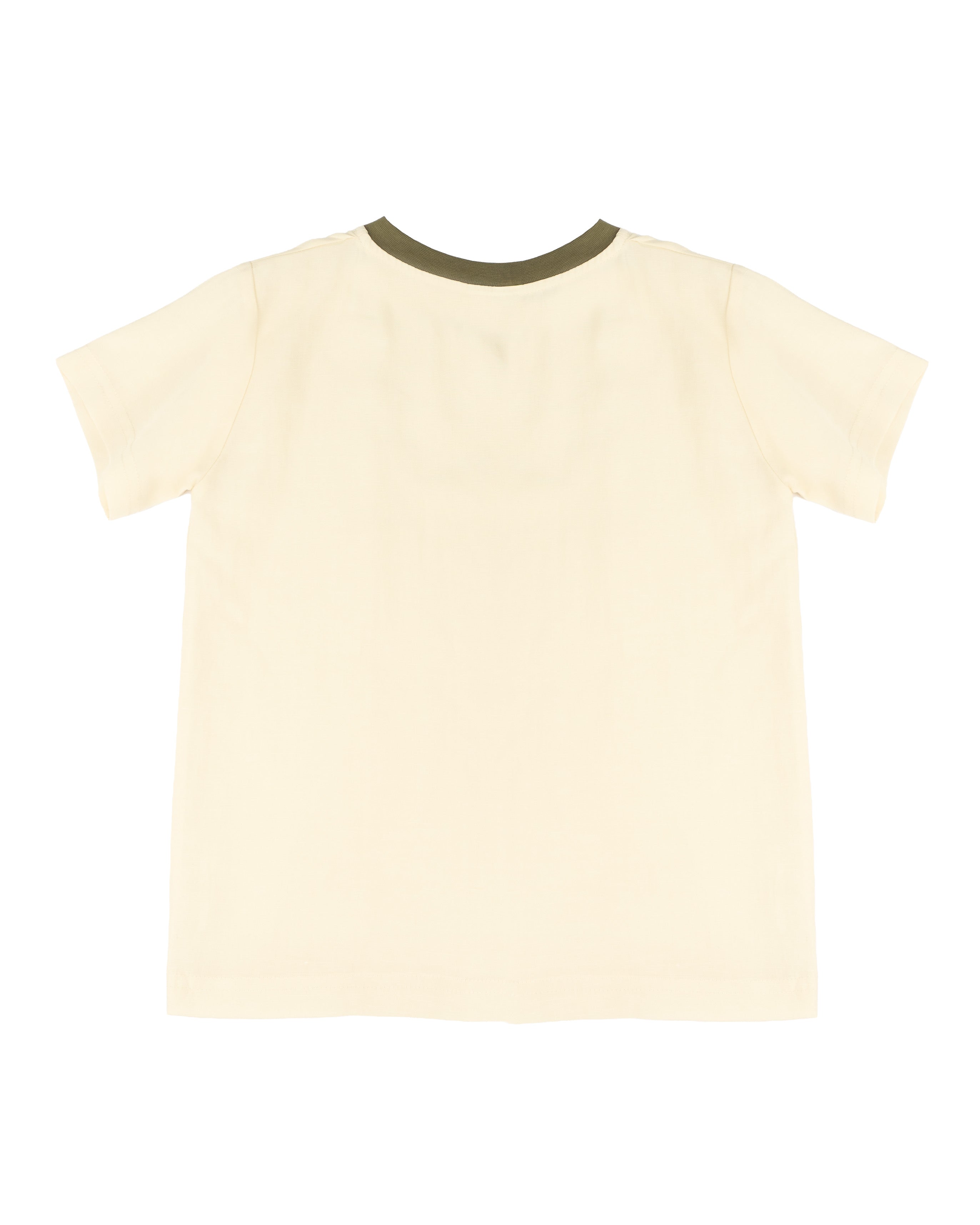 Yes London T-Shirt Beige con Logo per Bambini