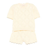 Elisabetta Franchi My Little Girl Lemon Tricot Set for Newborns