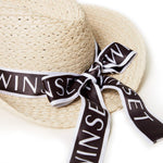 Twinset Kids Cappello Effetto Rafia con Logo Florence Kids (dettaglio logo)