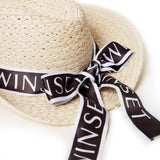 Twinset Kids Cappello Effetto Rafia con Logo Florence Kids (dettaglio logo)