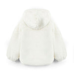 Twinset Kids Bomber Bianco in Pelliccia per Bambine (retro)