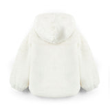 Twinset Kids Bomber Bianco in Pelliccia per Bambine (retro)