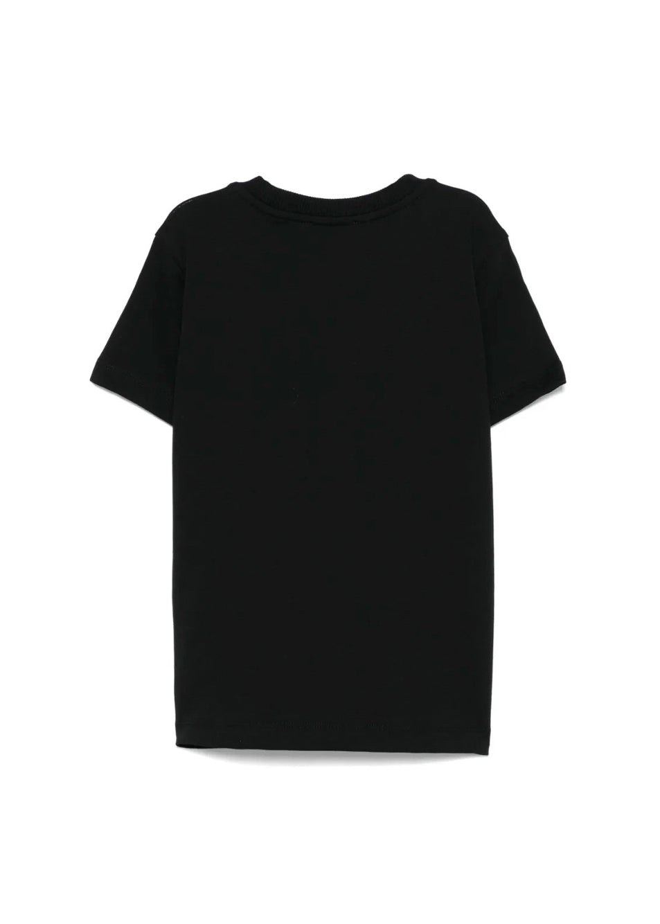 Moschino Kids T-Shirt Nera con Stampa Teddy per Bambini