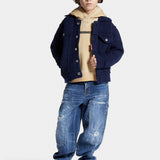 Dsquared2 Kids Jeans Denim Blu Carpenter per Bambini
