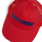 Dsquared2 Kids Cappello Rosso con Stampa per Bambini