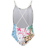 Barrow Kids Costume Intero Bianco con Fantasia Logo