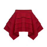 Elisabetta Franchi La mia Bambina Gonna Rosso con Logo per Bambine