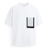 Yes London T-shirt Bianca Over con Patch Logo per Bambini