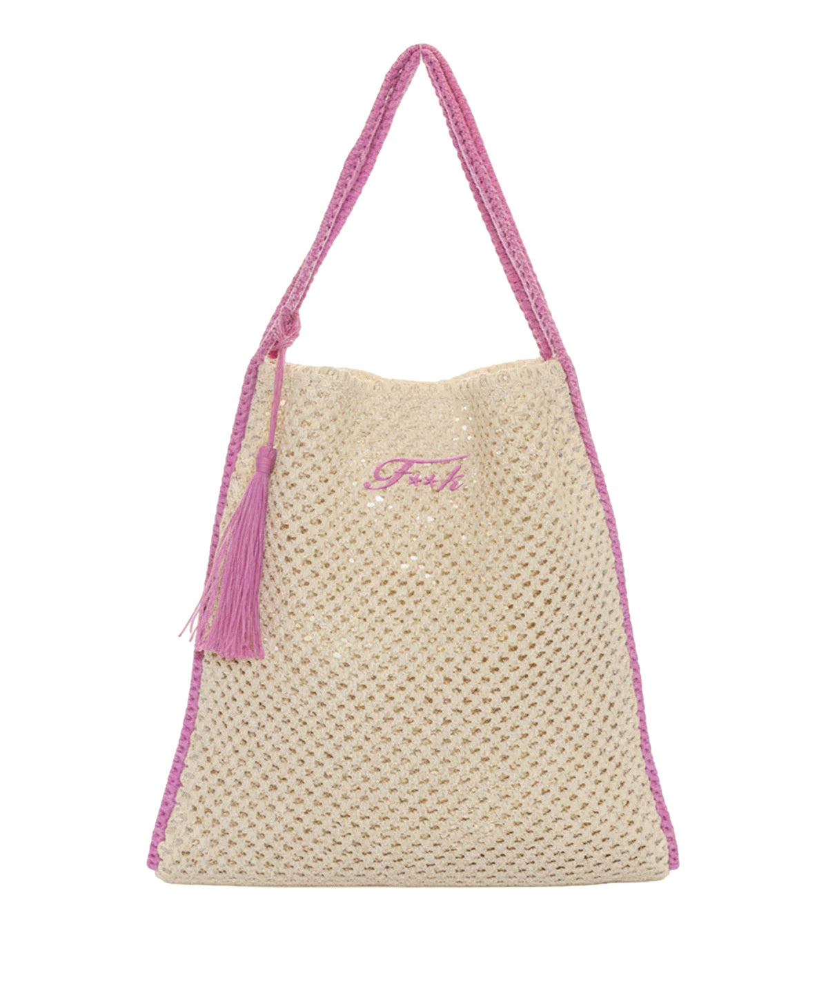 F**K Kids Tote Bag Fucsia con Logo per Bambine