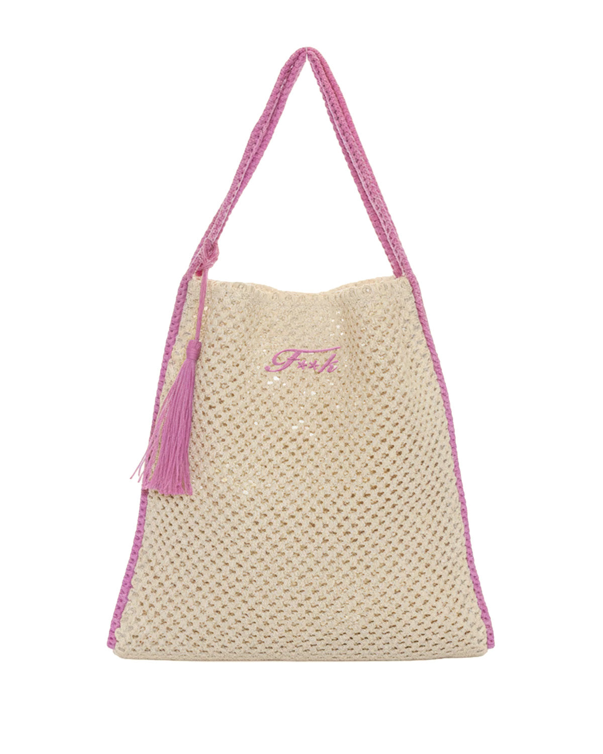 F**K Kids Tote Bag Fucsia con Logo per Bambine