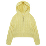 Vicolo Kids Felpa in Maglia Light Bee con Cappuccio per Bambine