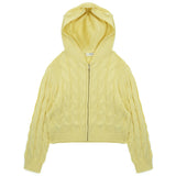 Vicolo Kids Felpa in Maglia Light Bee con Cappuccio per Bambine