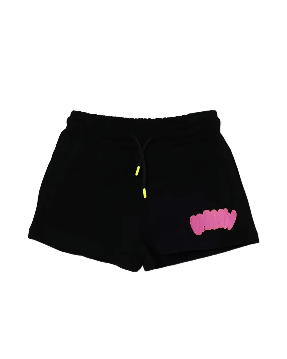 Barrow Kids Short Nero con Logo Fucsia per Bambine