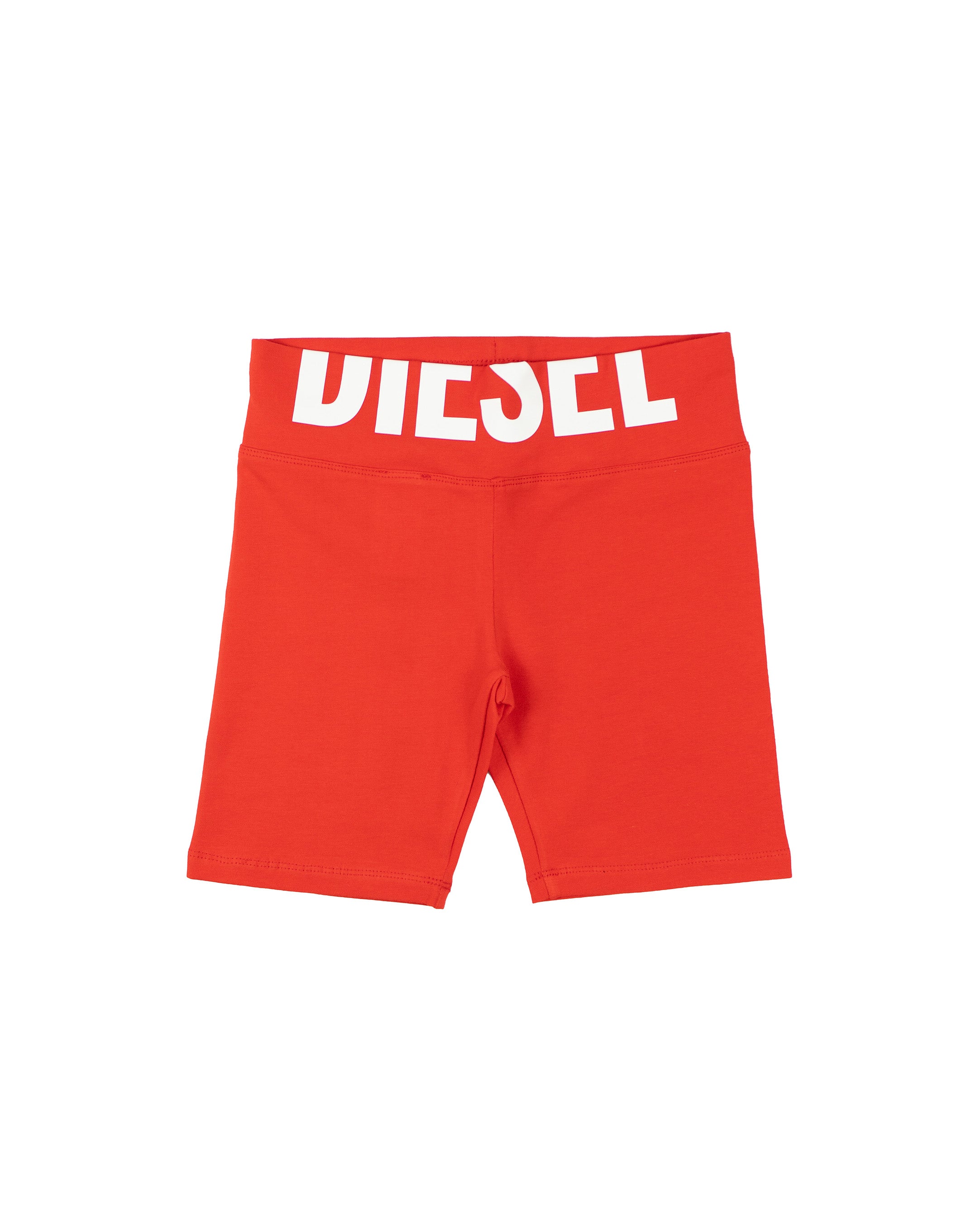 Diesel Kids Ciclista Rosso con Maxi Stampa Logo per Bambine
