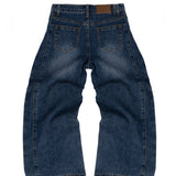 Vicolo Kids Jeans Blu Fit Gamba Svasata e Dettagli a Contrasto per Bambine