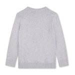 Boss Kids Felpa Grigia Girocollo con Logo per Bambini (retro)