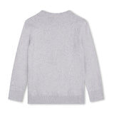 Boss Kids Felpa Grigia Girocollo con Logo per Bambini (retro)