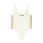 Palm Angels Kids Body Off-White con Logo per Bambine
