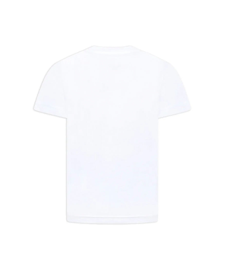 Dsquared2 Kids T-shirt Bianca con Logo Colorful per Bambini