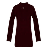 Twinset Kids Abito Lungo Bordeaux con Logo per Bambine