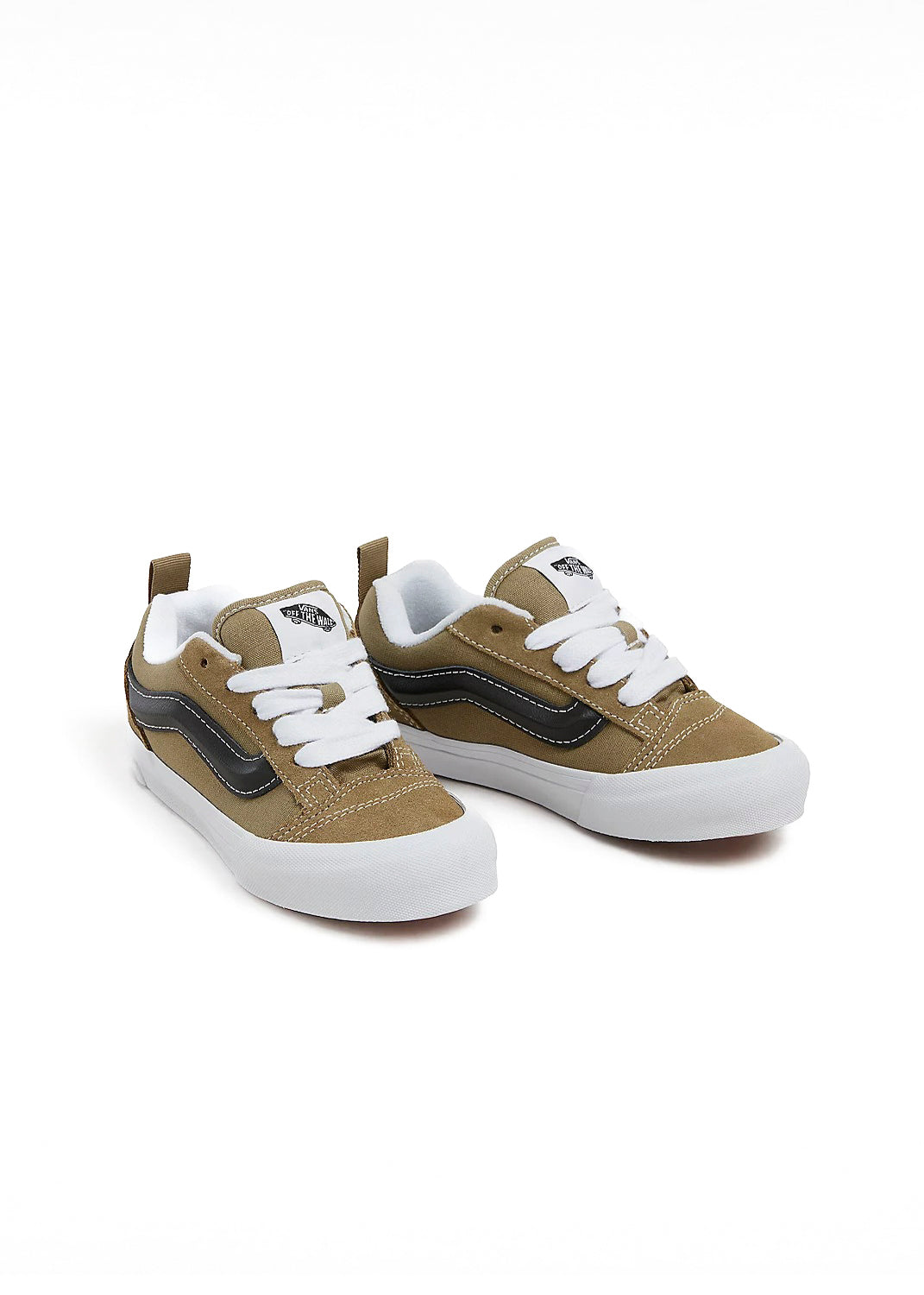 Vans Kids Knu Skool Verde Oliva/Nero per Bambini