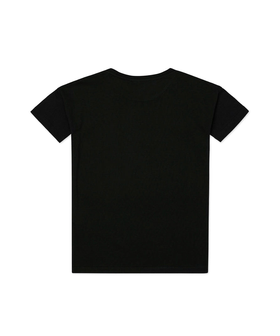 Iceberg Kids T-shirt Nera con Stampa Silvestro per Bambine (retro)