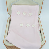 Le Coconnè Coperta Rosa con Fiori per Neonate