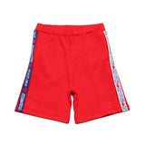 Dsquared2 Kids Red Bermuda Shorts with Logo Band for Kids