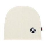 Gabriella Gucci Kids Berretto in Cotone Jersey Avorio per Neonati