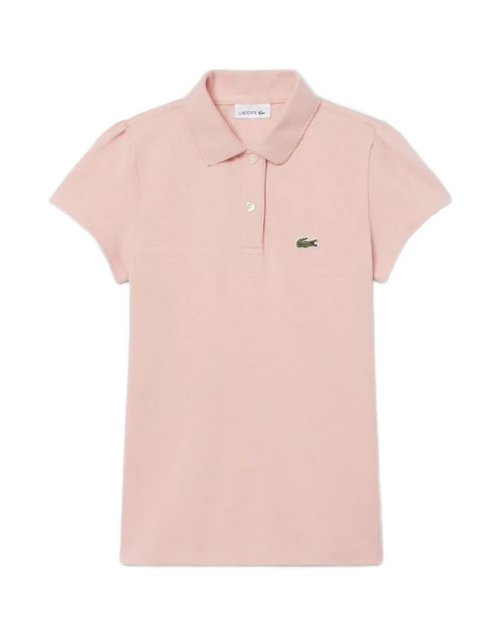 Lacoste Kids Polo Rosa con Logo per Bambine