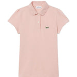 Lacoste Kids Polo Rosa con Logo per Bambine