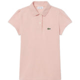 Lacoste Kids Polo Rosa con Logo per Bambine