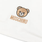 Moschino Kids Set Bavetta+Cappellino Panna per Neonati