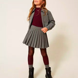 Twinset Kids Gonna Plisettata Grigia per Bambine