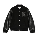 Maison Margiela Kids Giacca Nero con Patch per Bambini
