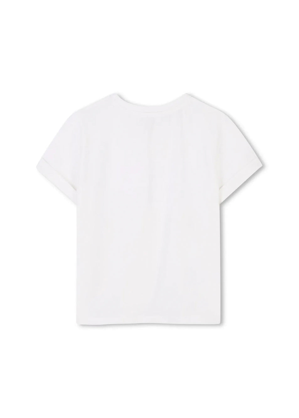 Michael Kors Kids T-shirt Bianca con Applicazione Strass per Bambine (retro)