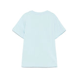 Pinko Kids T-shirt Celeste con Logo per Bambine
