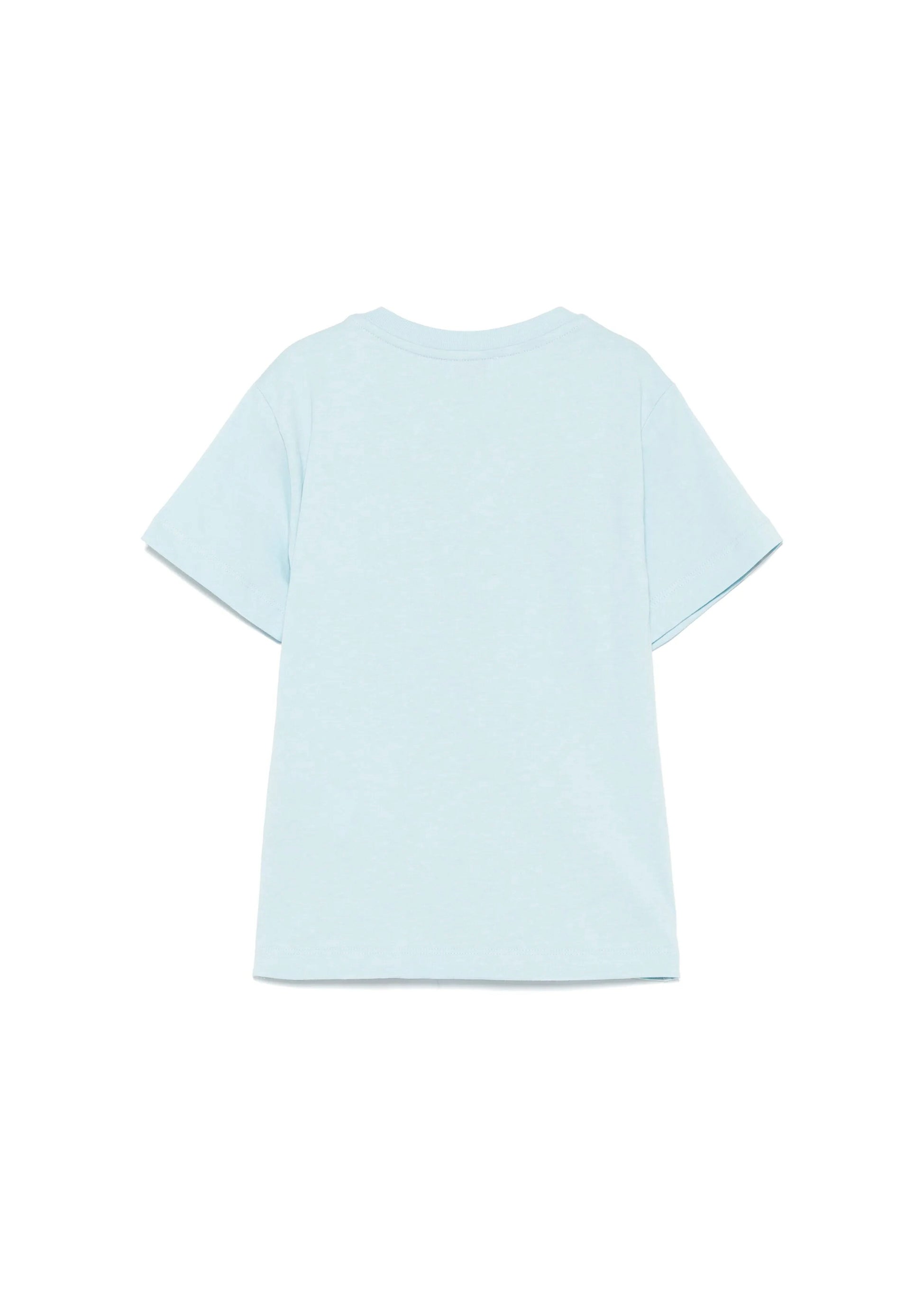 Pinko Kids T-shirt Celeste con Logo per Bambine