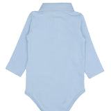 Lacoste Kids Body Polo Celeste con Logo per Neonati