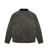 I'M Brian Kids Giacca in Denim Nero con Motivo Bicolore per Bambini