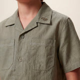 Diesel Kids Green/Grey Shirt with Pockets for Children