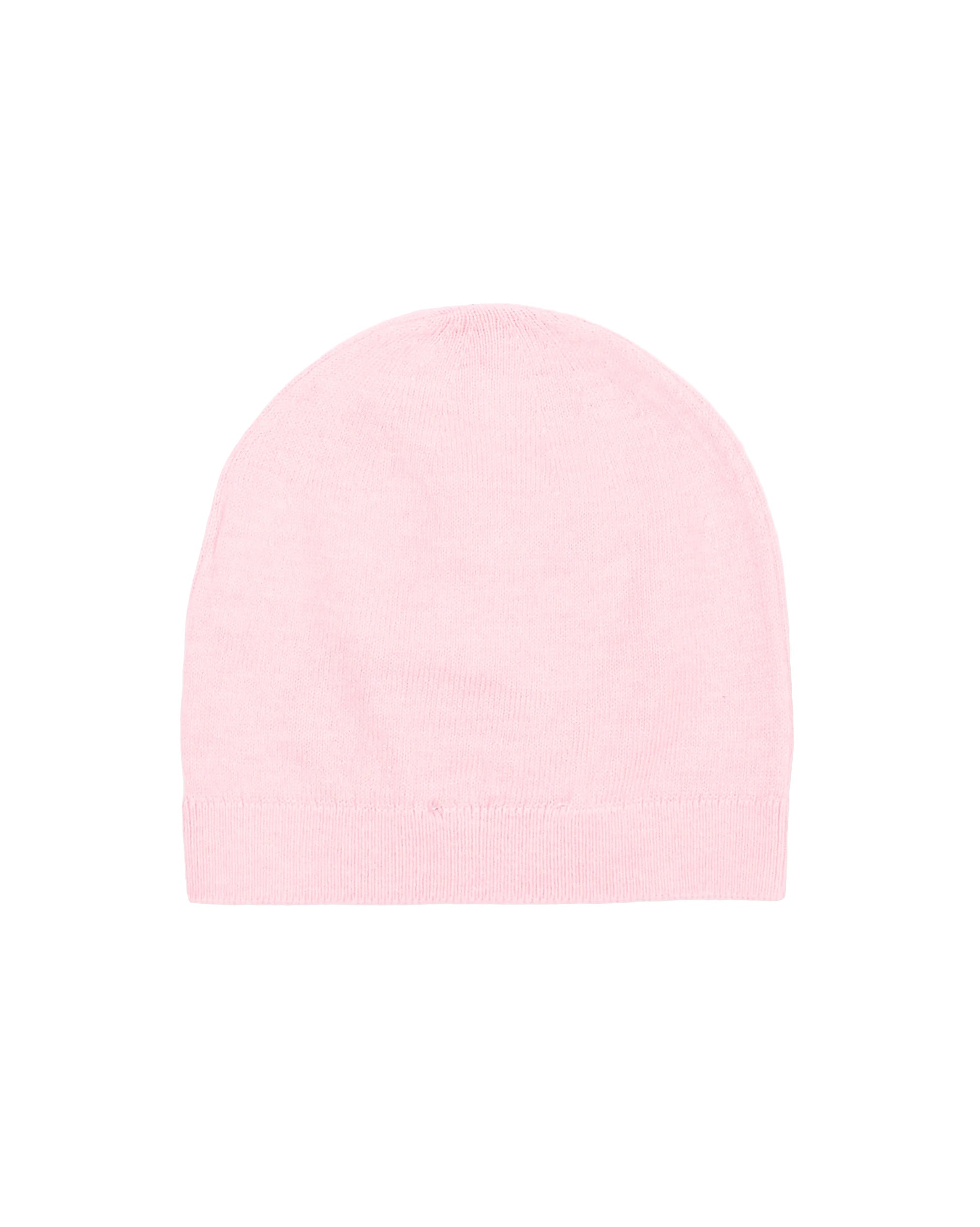 Moschino Kids Cappellino Rosa in Maglia con Teddy Bear e Logo Unisex