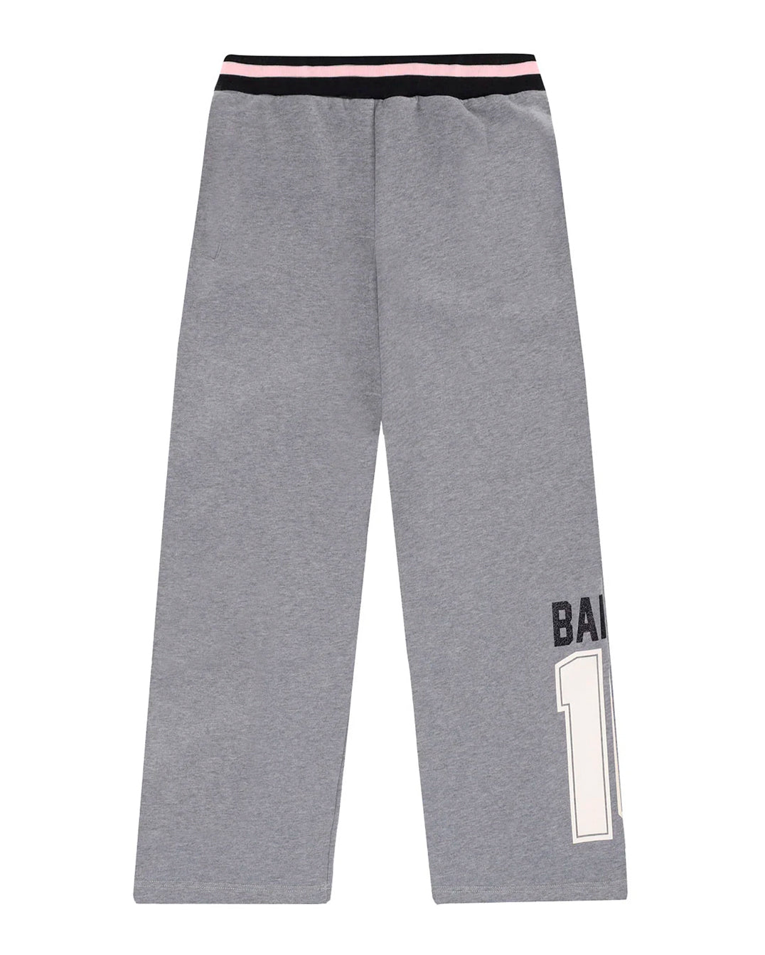 Barrow Kids Pantaloni Grigi con Fascia in Vita e Logo per Bambine