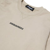Dsquared2 Kids Felpa Beige con Logo Unisex